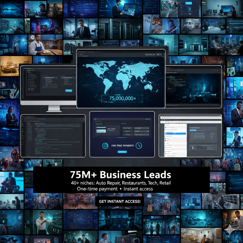 75M+ Business Leads